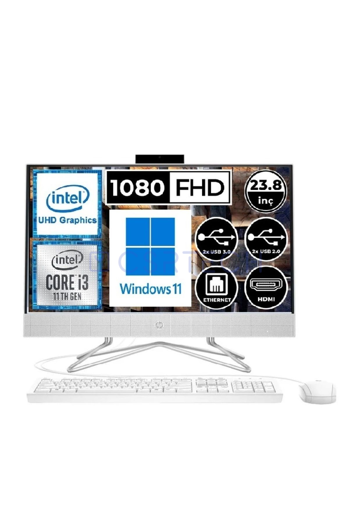 24-df1017nt A1xs4ea I3-1115g4 16gb 512gb Ssd 23.8" Fullhd W11h All In One Bilgisayar Csrtech