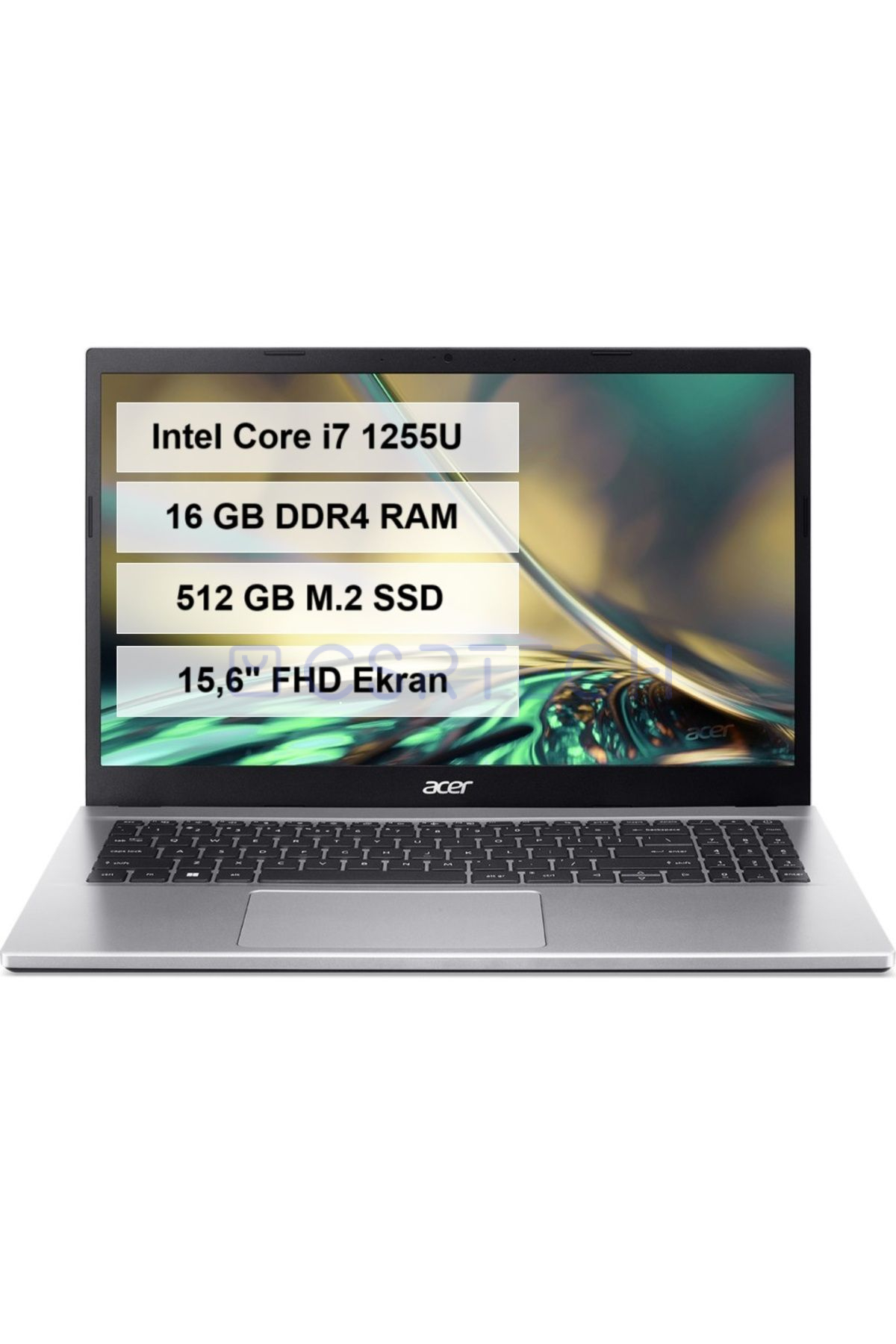 Aspire 3 A315-59-79U8 Intel Core i7 1255U 16GB 512GB SSD Freedos 15.6" FHD NX.K6TEY.005