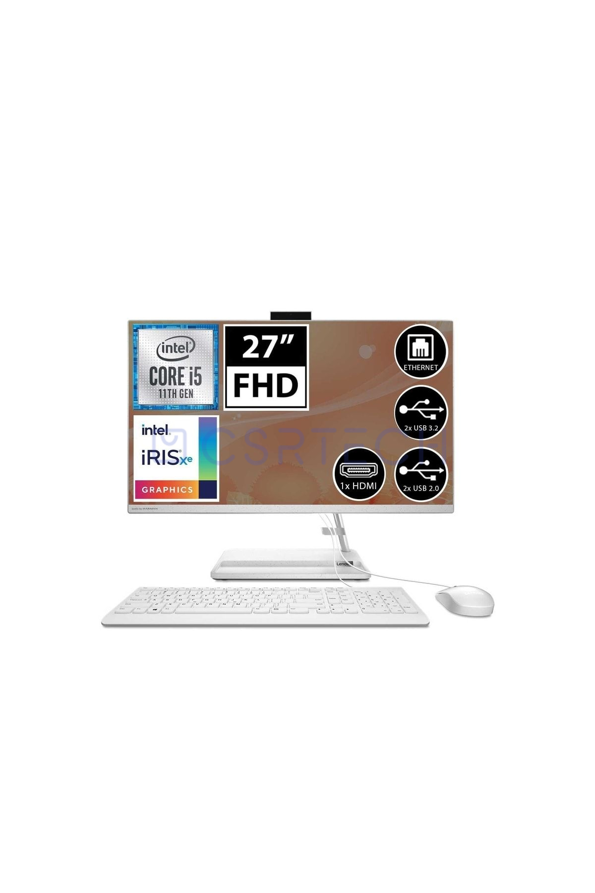 Ideacentre 3 F0fw00r8tx06 I5-1155g7 16gb 1tbssd 27" Fullhd Freedos All In One Bilgisayar