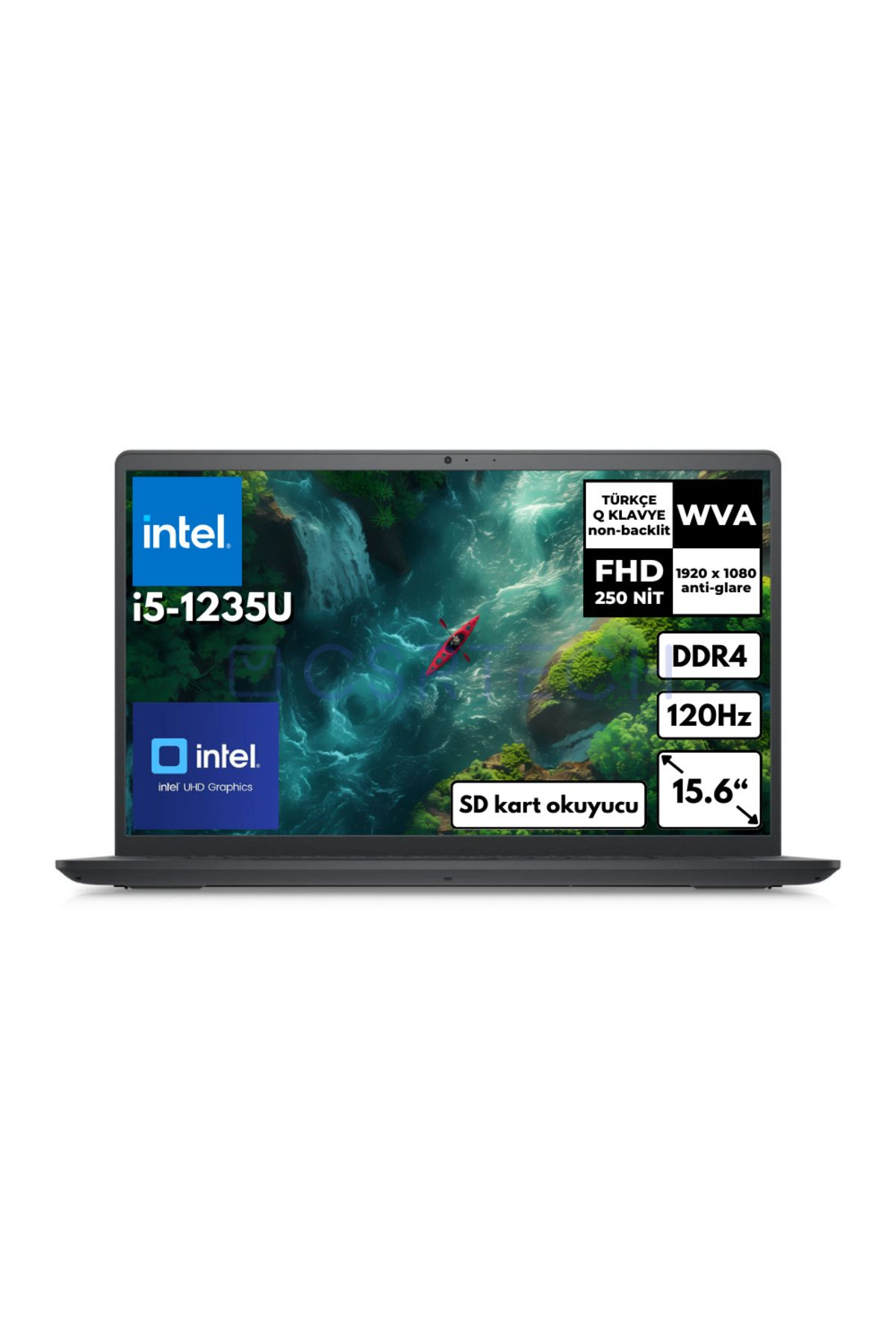 Inspiron 3520 i5-1235U 32 GB 1 TBSSD 15.6 120Hz FHD Yok Freedos I352010030U BT153