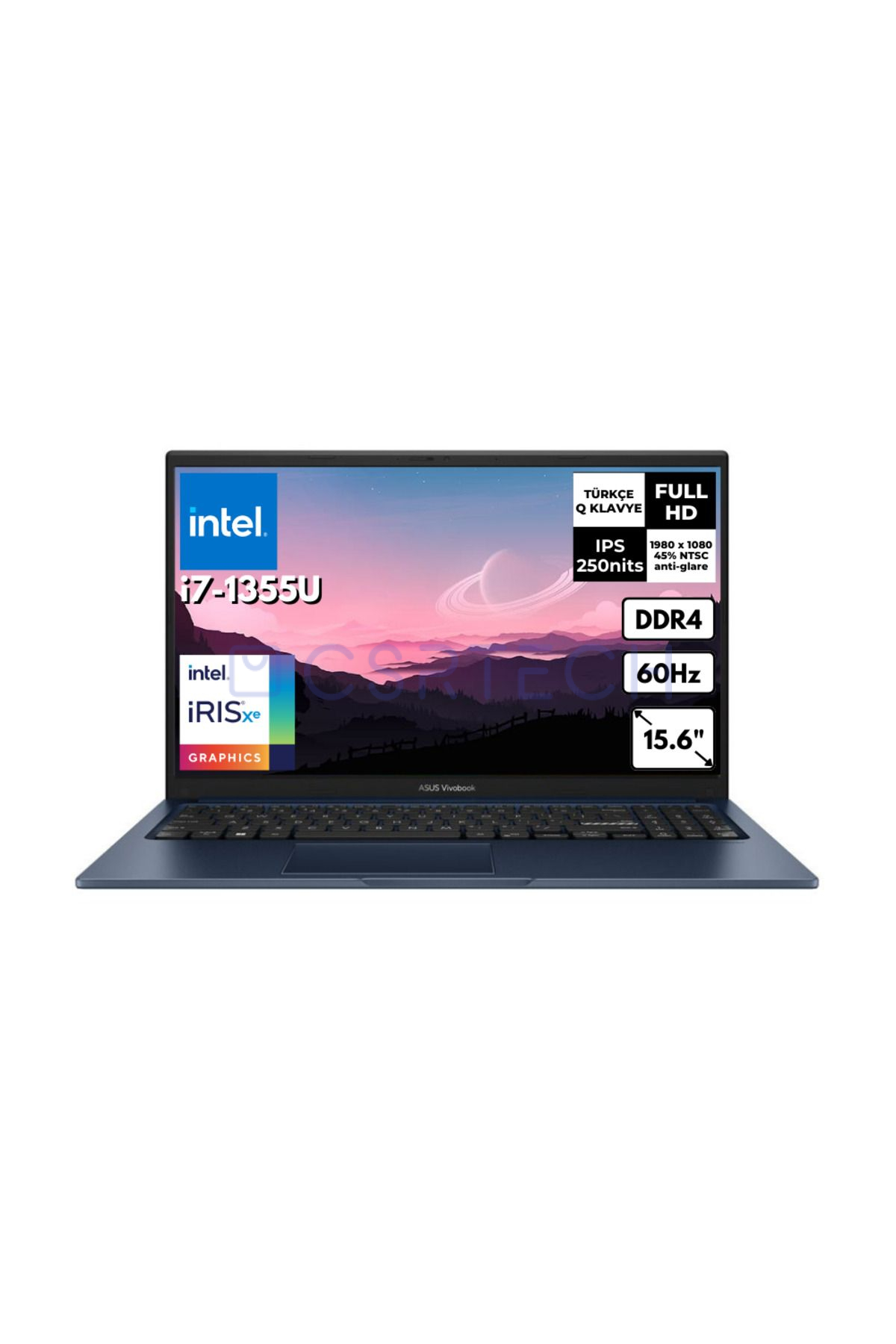 Vivobook 15 I7-1355U 24 GB 256 GB SSD 15.6." FHD FreeDos X1504VA-NJ1500 BT3